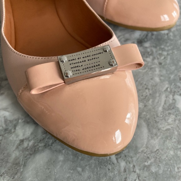 Marc by Marc Jacobs soft pink/blush leather ballet flats size 35 (5) - Picture 6 of 9